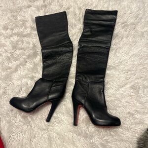 Christian Louboutin Black Heeled Boots